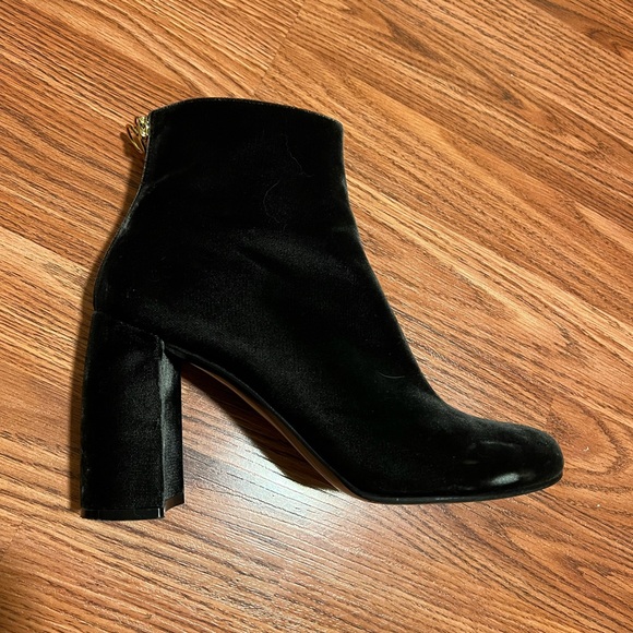 Stella McCartney Velvet Suede Block Black Boots size woman US 9 (euro 40) w/ box - Picture 7 of 11